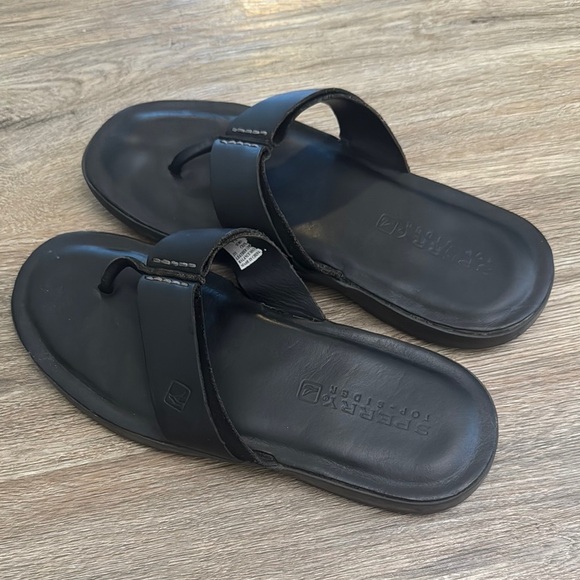 Sperry Men's Topsider Classic Black Flip-Flops - Picture 4 of 7